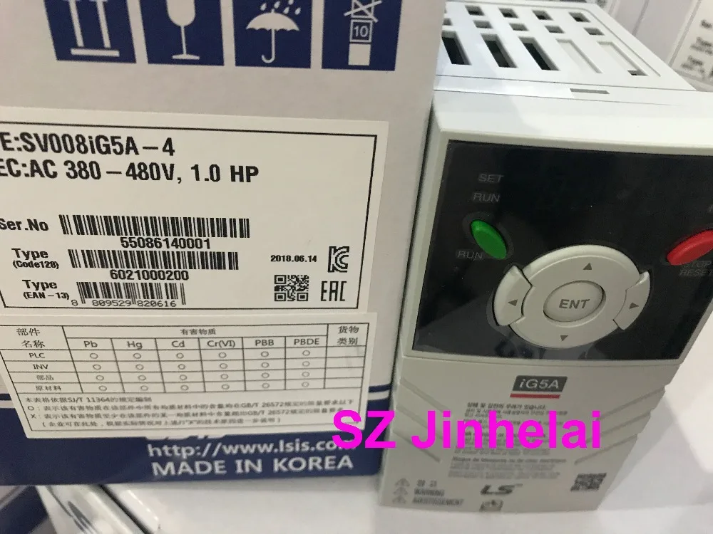 

Оригинальные трехфазные инверторы LS SV008iG5A-4 0,75 кВт