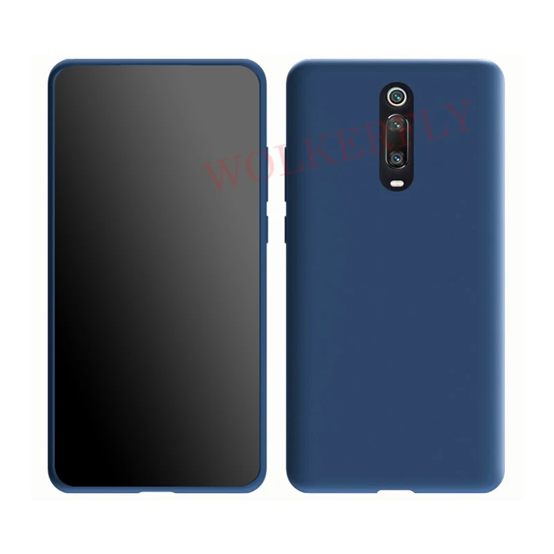 Navy Жидкий силиконовый чехол для Xiao mi Red mi 7 7A 6 6A Note 7 7S K20 Pro Летний чехол для Xiaomi mi 9T Pro mi 9 SE mi 8 A2 Lite 6X чехол - Цвет: Navy