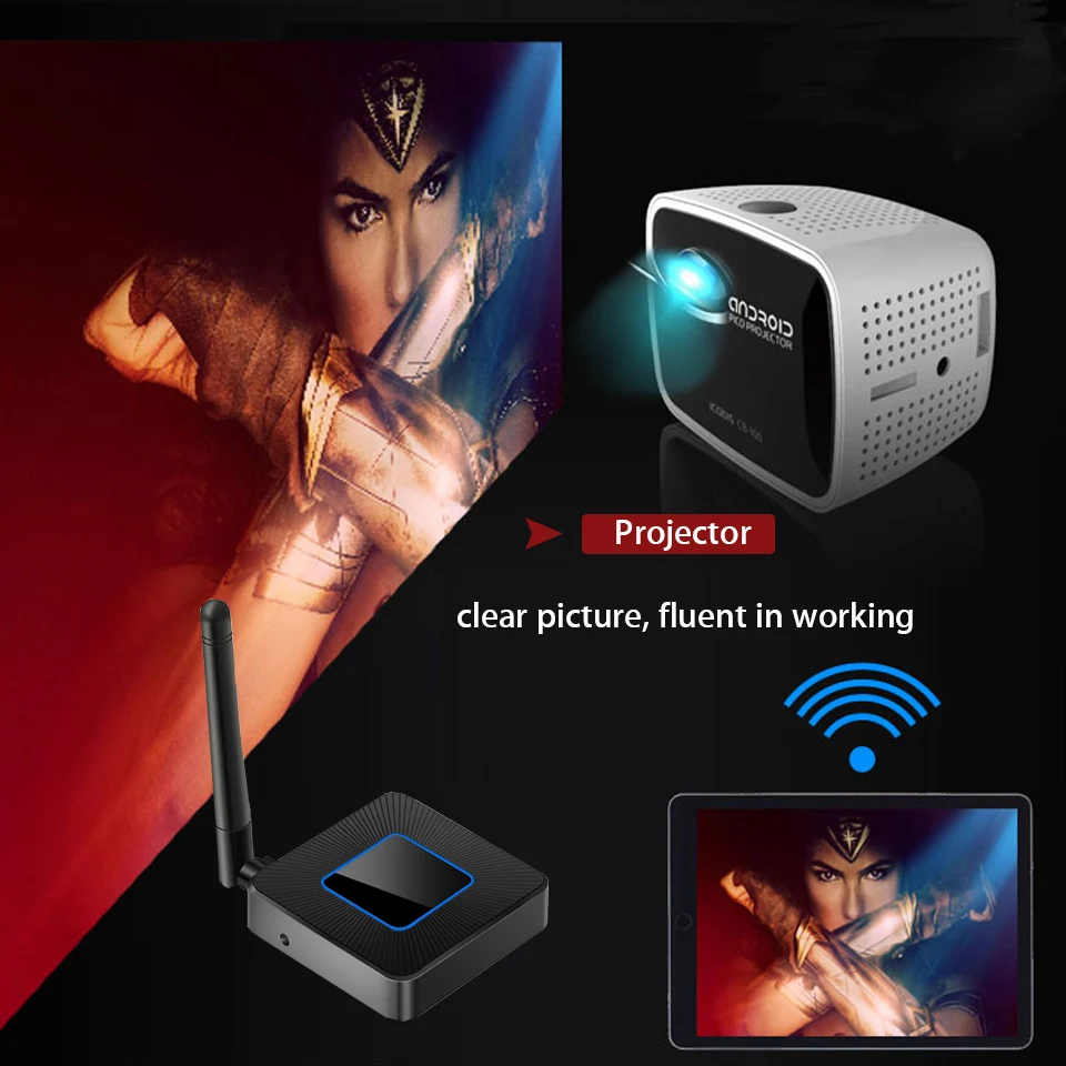 Беспроводной HDMI адаптер Wifi Дисплей приемник HDTV для Iphone Ipad Samsung Micro USB type C мобильный телефон планшет Miracast TV
