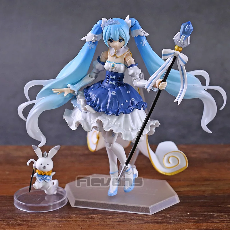 Снежная Мику Figma EX-054 Хацунэ Мику принцесса вер. ПВХ фигурка Вокалоид Коллекционная модель игрушки