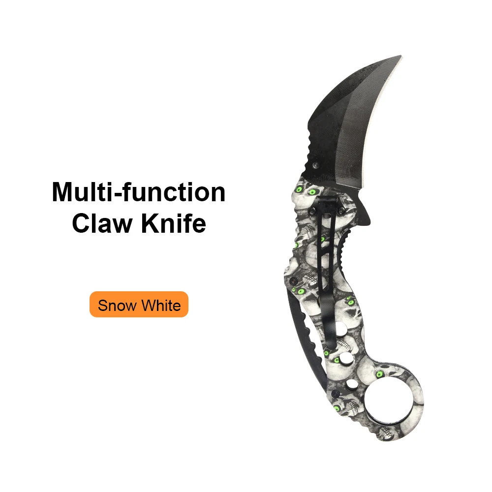 White Knife JelBo мини охотничий нож Мульти портативный карманный для самозащиты Karambit тактический нож для кемпинга выживания нож из нержавеющей стали инструменты - Цвет: White Knife