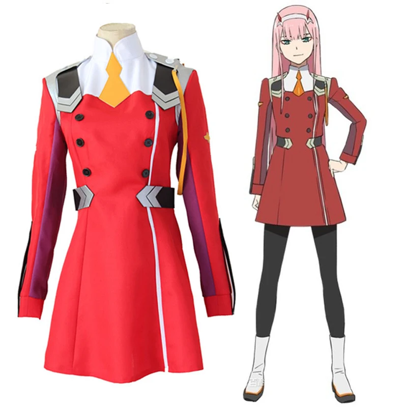 Костюм для косплея Zero Two из аниме Дарлинг во Фране два костюм 002 униформа женщин