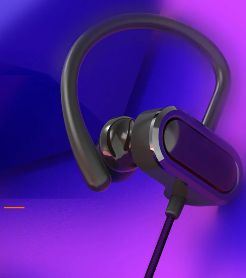 Bluetooth 5,0, беспроводные наушники, наушники, 3D стерео, музыка, звук, игровой, спортивный, фильм, ушной крючок, шейный ремешок с микрофоном для смартфона