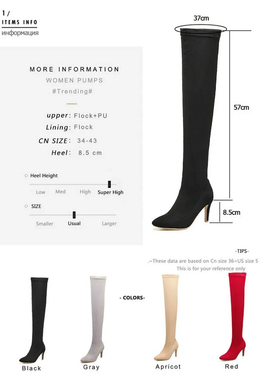 Женские сапоги-ботфорты NESIMOO сапоги на молнии тонком высоком каблуке подходят к