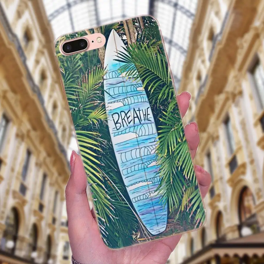 Мягкий ТПУ чехол для Sony Xperia Z Z1 Z2 Z3 Z4 Z5 compact Mini M2 M4 M5 T3 E3 E5 XA XA1 XZ Premium Hot Surf Boards S|Бамперы|