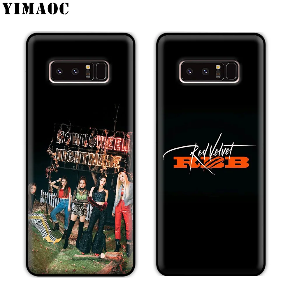 YIMAOC красный бархат Красный мягкий силиконовый чехол для samsung Galaxy Note 10 Plus 9 8 A9 A8 A6 2018