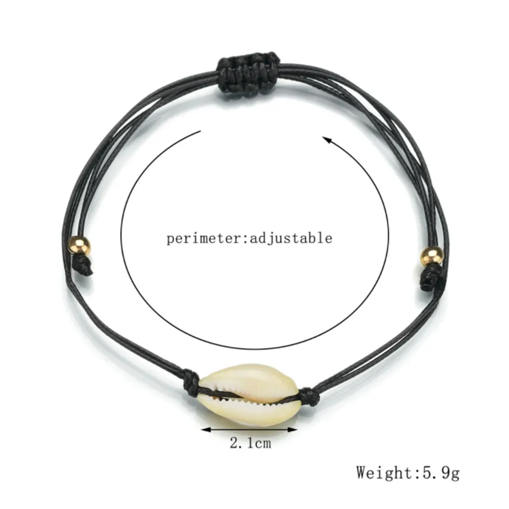 Богемные браслеты в виде ракушек для женщин и мужчин новые многоцветные с