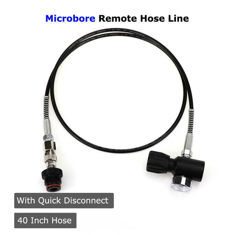 New Paintball Air Gun Airsoft PCP Air Rifle Charging Hose Microbore Remote Hose Line With Quick Disconnect 40 Inch Acessorios