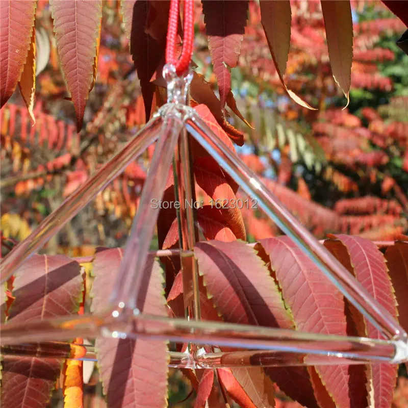 8 дюймов Пирамида кварц с украшением в виде кристаллов свободная энергия