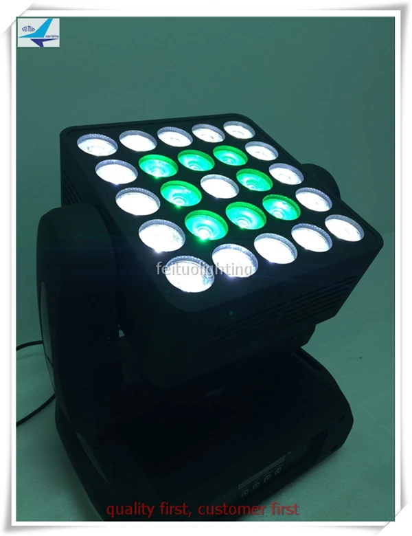 (4 lights+ flightcase) Osam lamp 25x10w RGBW Led matrix moving head light beam effect pixel point control | Освещение