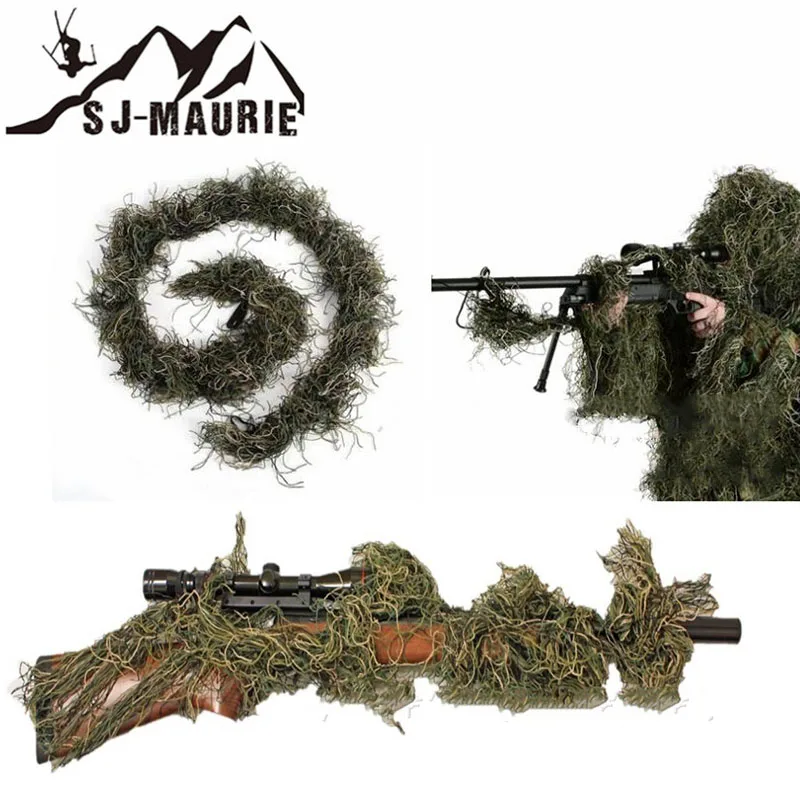 Funda Para Pistola 150 см Охотничья винтовка веревка травяной Тип Ghillie Костюмы покрытие для