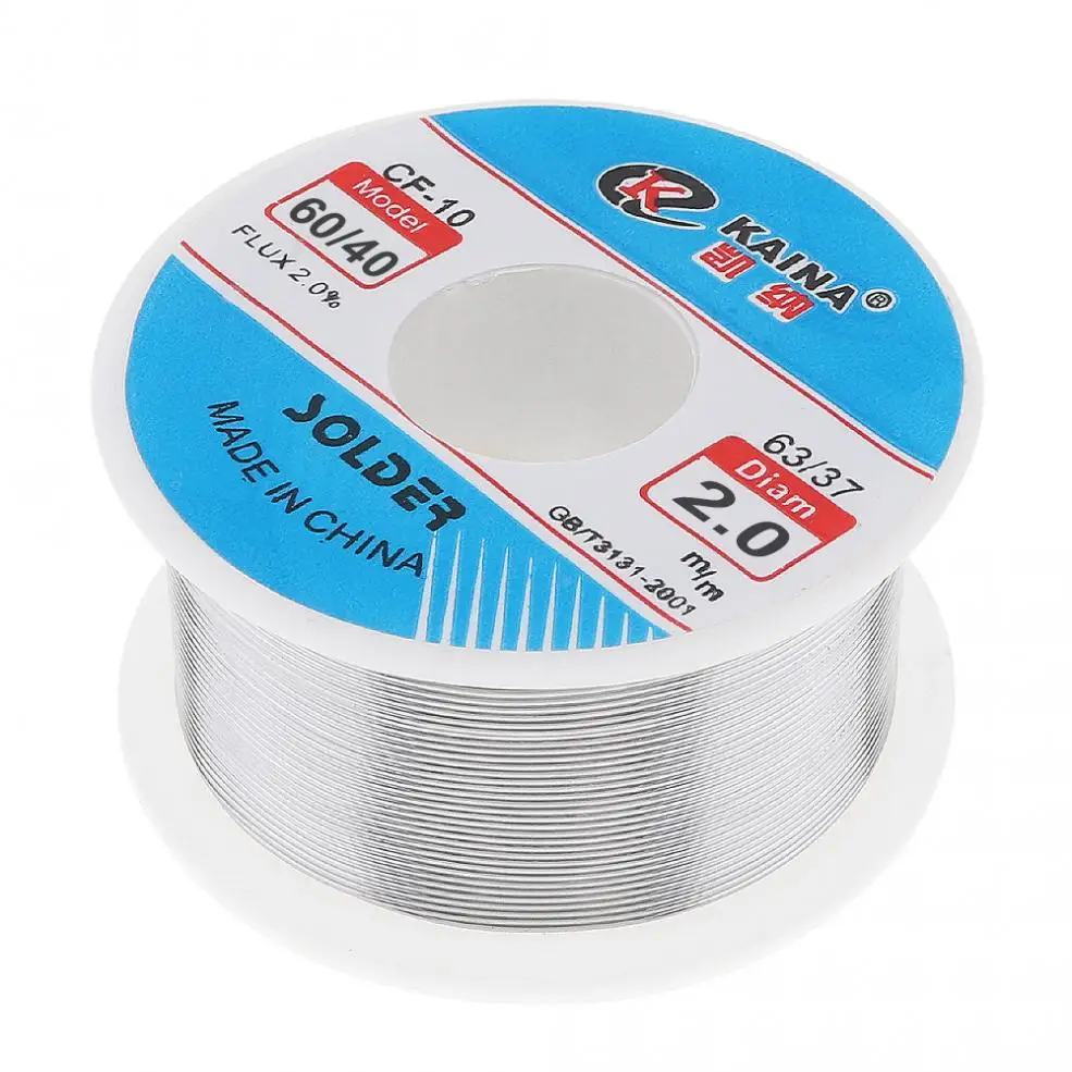 60/40 100g 2.0mm 0.8mm 1.0mm 1.2mm 1.5mm Tin Fine Wire Core 2% Flux Welding Solder Wire with Rosin and Low Melting Point