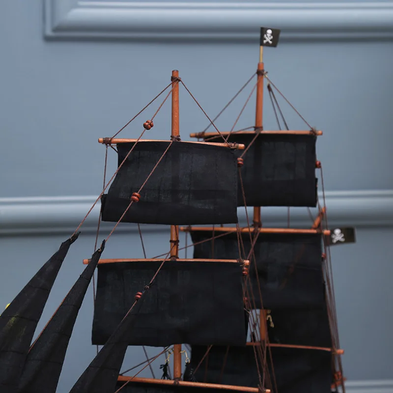 LUCKK DIY 75 см пиратский деревянный парусник модель корабля сборка классика украшение дома аксессуары ремесла строительные наборы игрушки