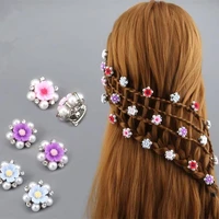 12 pcs crystal flower hair decoration buckle clip swirl spiral twist hairpins tiara bridal wedding jewelry accessories