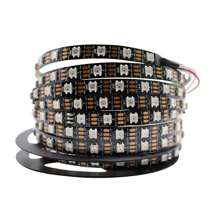 Светодиодная лента WS2812B WS2812 класс защиты IP30 IP65 IP67 5 В м|led strip black pcb|black pcbsmd 5050 |