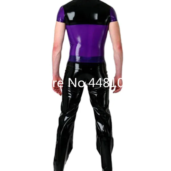 Latex Rubber Catsuits for Men Front Zipper Top Bodysuit Cosplay Costumes For zentai holloween costumes Males | Тематическая одежда