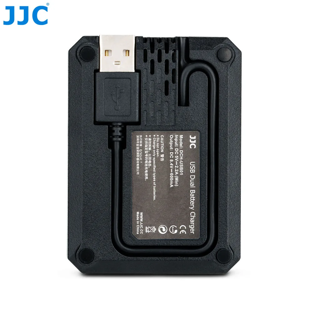 JJC USB Dual Батарея Зарядное устройство для цифровой фотокамеры Fuji Fujifilm NP-W126 NP-W126S XT3 X100F X-Pro2 X-Pro1 XT2 XT1 XT30 XT20 XT10 заменяет BC-W126