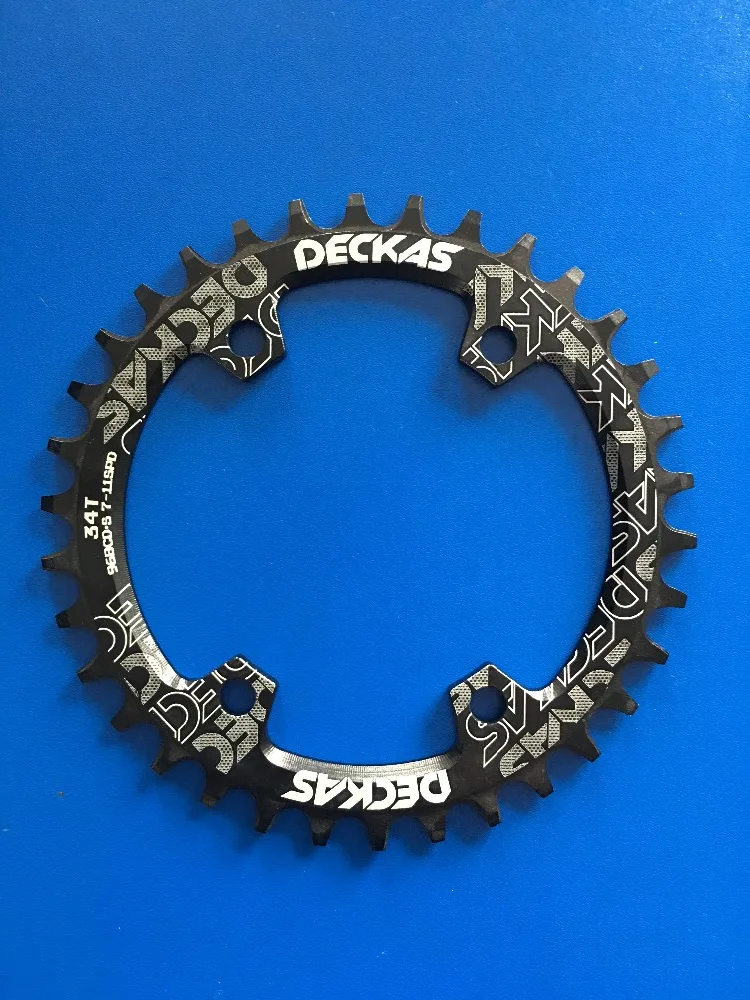 Звездочка велосипедная DECKAS 32T/34T/36T96bcd цепь круглая кривошипная система одинарная