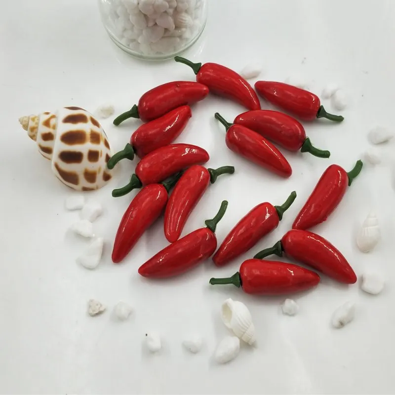 Искусственная Имитация красного перца искусственная фотоигрушка кухня еды