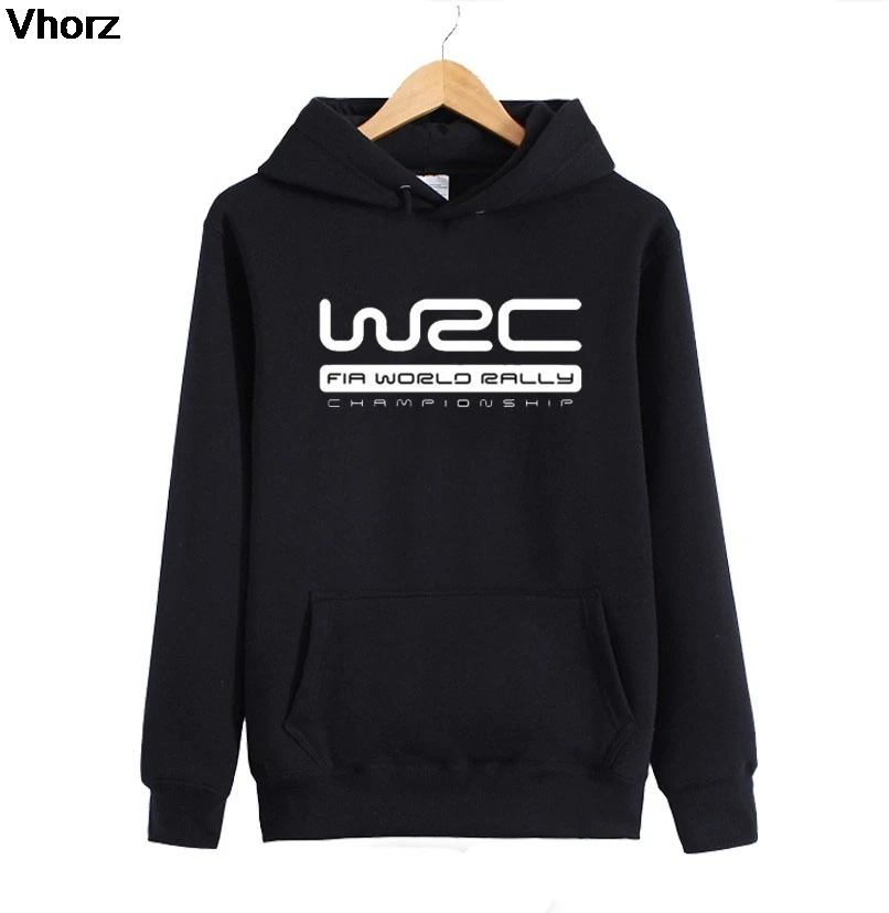 Мужская машина FIA чемпионат мира ралли WRC хлопковая модная толстовка с капюшоном - Цвет: black 1