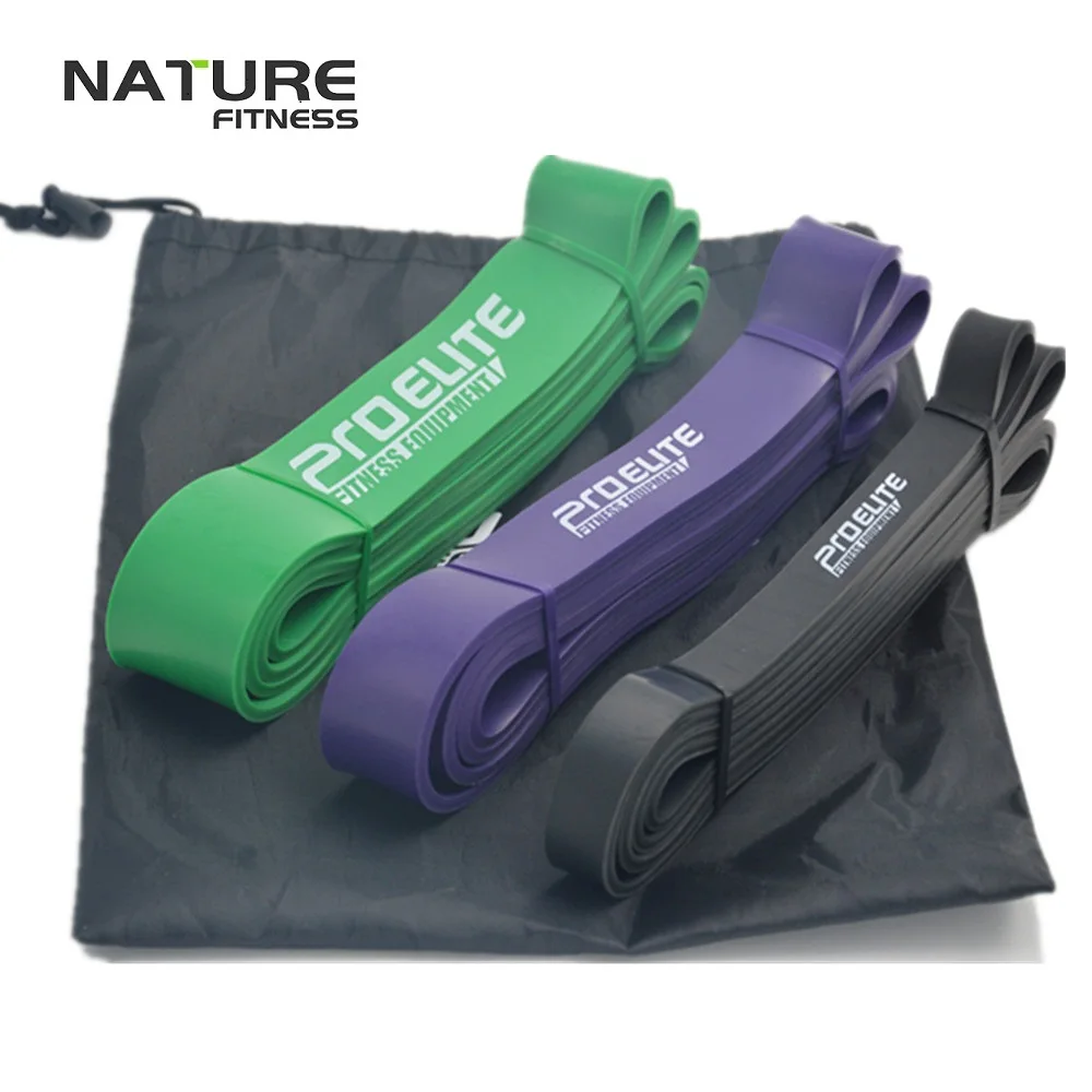 

Set of 3 Color 208cm Length Latex Strength Resistance Bands Equipment, Gym Powerlifting Pull Up Strengthen Muscle Exercise Rope