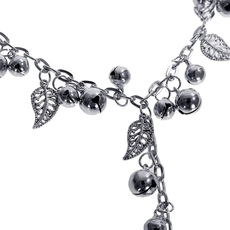 Женские кольца на палец PINKSEE Leaf Little Bell Slave Link очаровательные ювелирные украшения