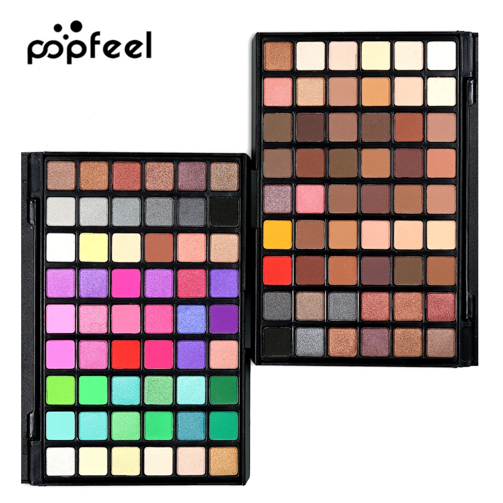 POPFEEL 54 Цвета s телесный дымчатый цвет матовые тени для век водостойкие пигменты