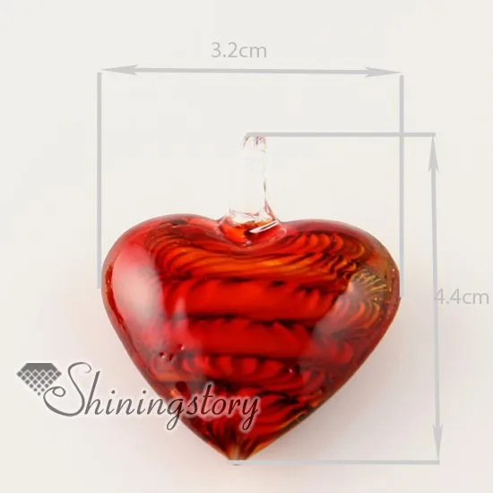 Сердце ручной работы итальянские бусины из муранского стекла ожерелья подвески