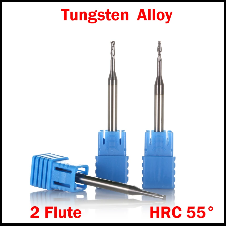 R0.5 R0.75 R1 2 канавки HRC55 вольфрамовый твердосплавный режущий инструмент с ЧПУ