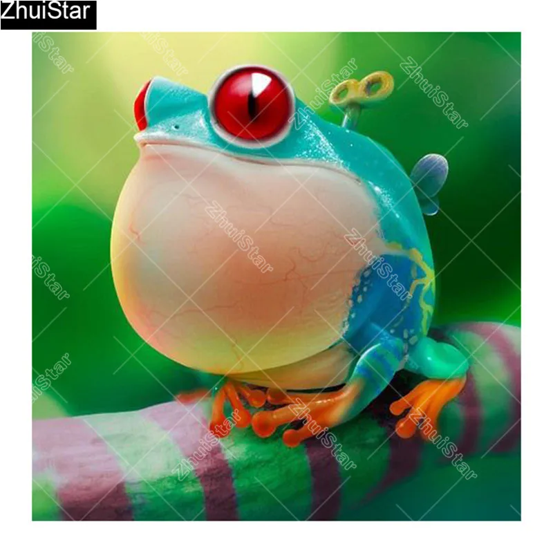 

Full Square/5D DIY Diamond Painting "frog" Embroidery Cross Stitch Mosaic Home Decor Gift CJ29