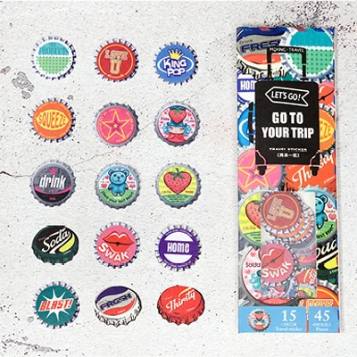 02 one more 45 шт./партия, винтажная мини-бумажная наклейка, упаковка, декоративная наклейка-стикер для дневника альбом Скрапбукинг - Цвет: 02 one more