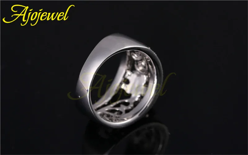 Ajojewel Винтажные Ювелирные изделия женские кольца цветочный дизайн черный марказит кольцо 5,5 7 8 9 10