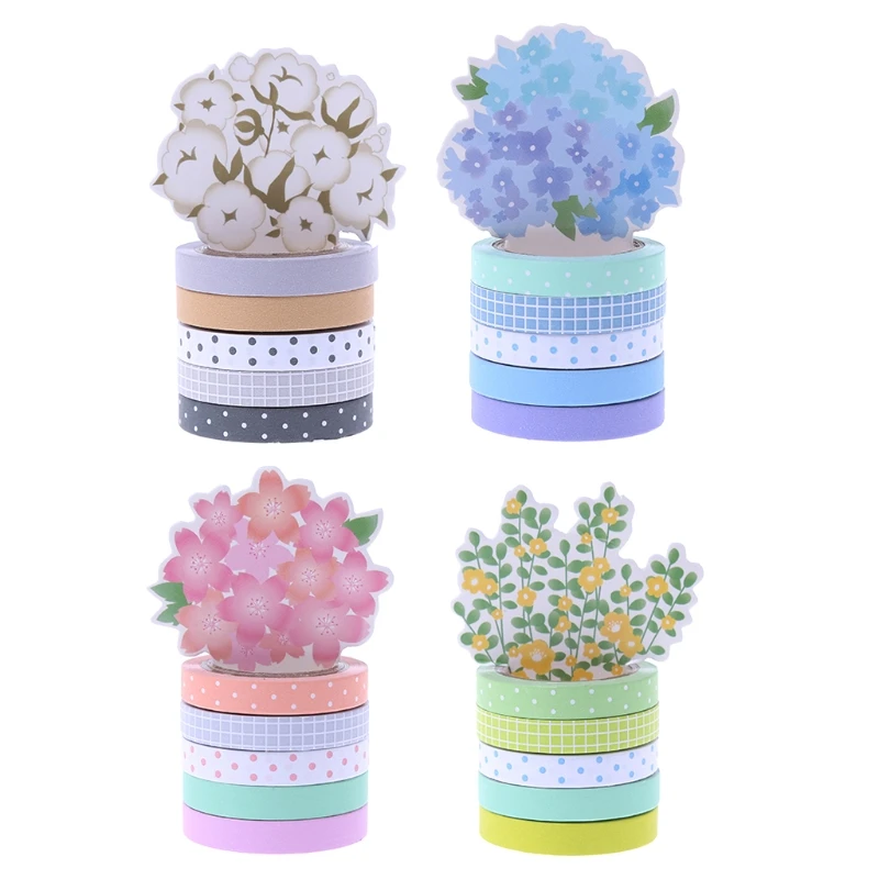 5 шт./компл. Kawaii Dot Маскировочная клейкая лента наклейка DIY самоклеящиеся