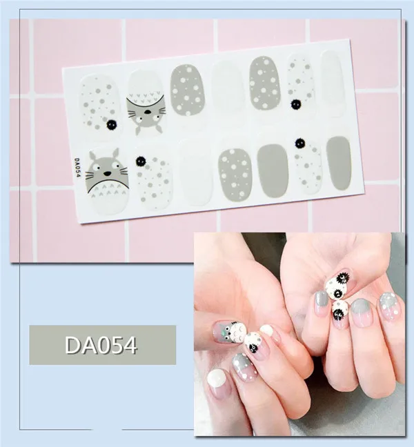 54 14 шт./компл. 31 Цвета ногтей Стикеры s DIY Nail Art Наклейки плотная Стикеры s самостоятельно аппарат для крепления на гвоздях и Стикеры Обертывания украшения для Красота - Цвет: 54