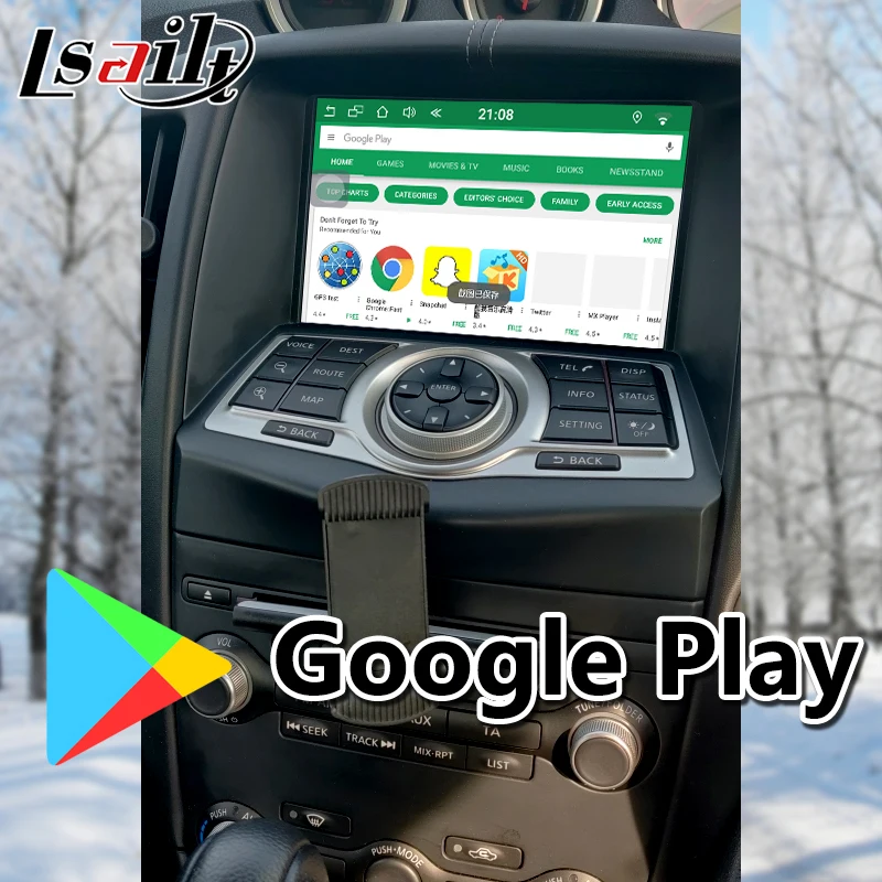 Lsailt Plug and Play Android 7,1 gps навигационная коробка мультимедийный видео интерфейс для- Nissan 370Z