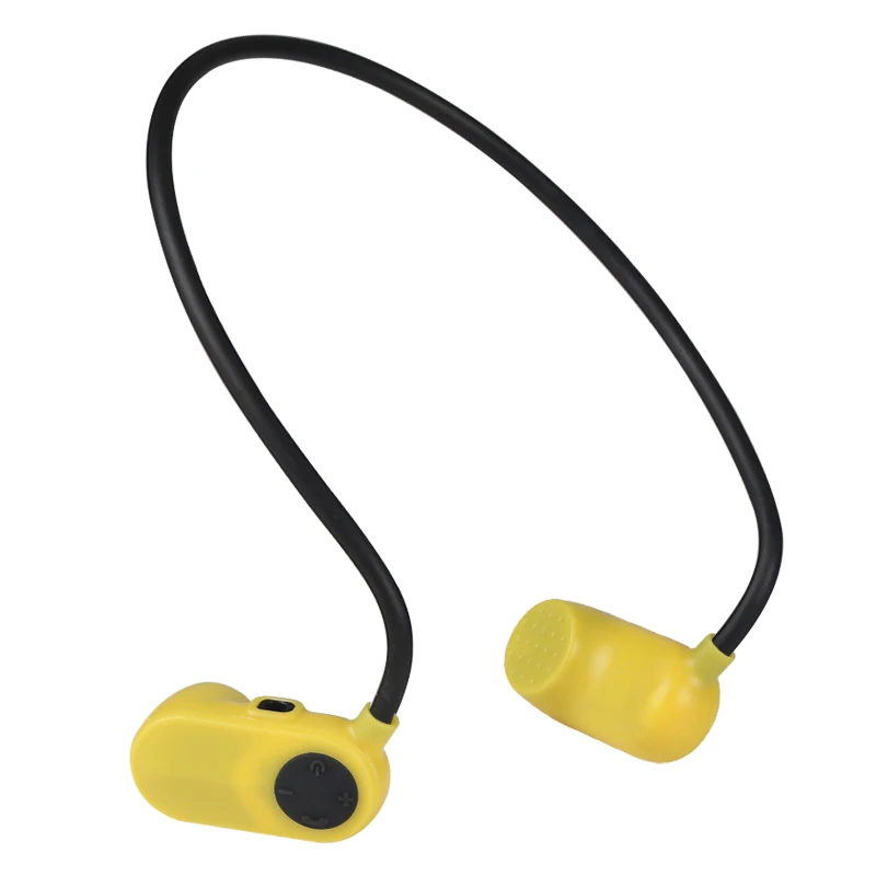 Yellow Новинка, V31, костная проводимость, 8G, 12G, HIFI, MP3 плеер, водонепроницаемые, для плавания, для улицы, спортивные наушники, USB, MP3, музыкальные плееры - Цвет: Yellow