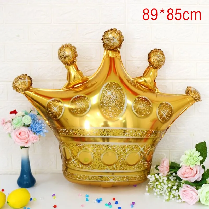 Gold Crown 1 шт. Большие размеры золотые шары из фольги с короной принцесса ребенок душ первый день рождения девичник вечерние украшения фото реквизит - Цвет: Gold Crown