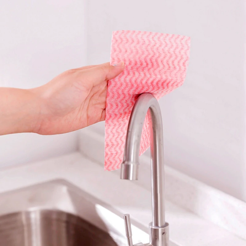 80 штук Пакет Одноразовые нетканые ткани многоцелевой Съемный блюдо ткань чистая