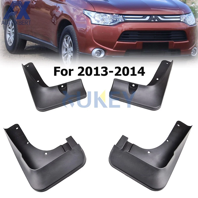 

Передние и задние литая Автомобильные Брызговики AX для Mitsubishi Outlander 2013, 2014, 2015, брызговики от грязи