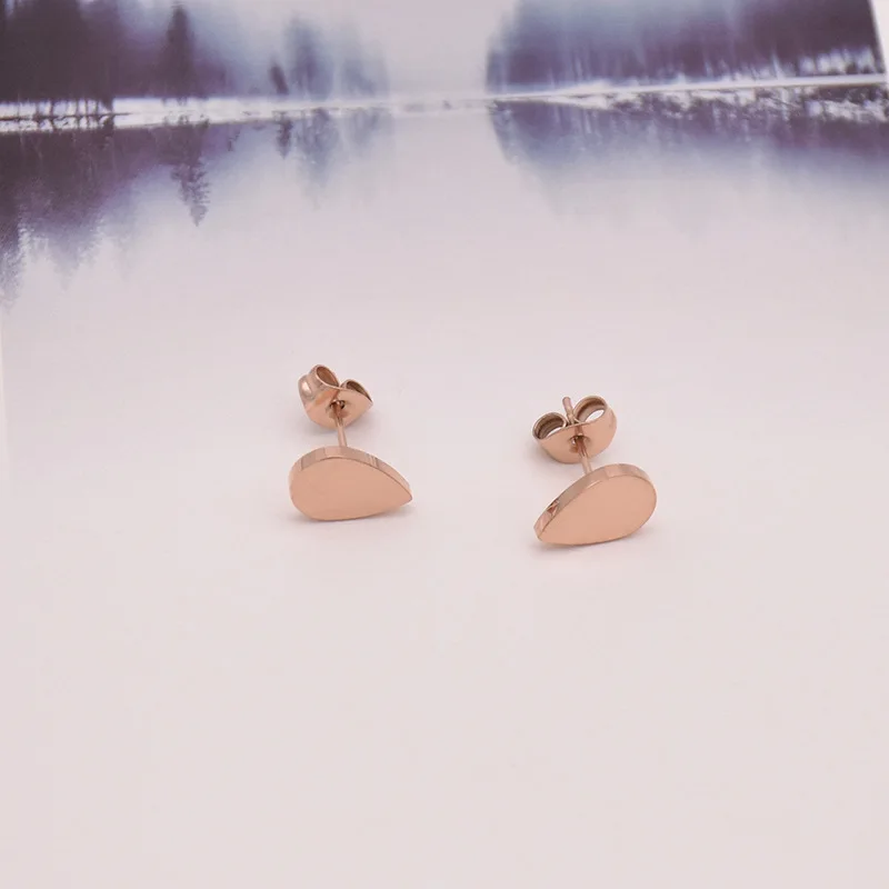 Винтажные серьги для женщин маленькие свадебные из нержавеющей стали цвета