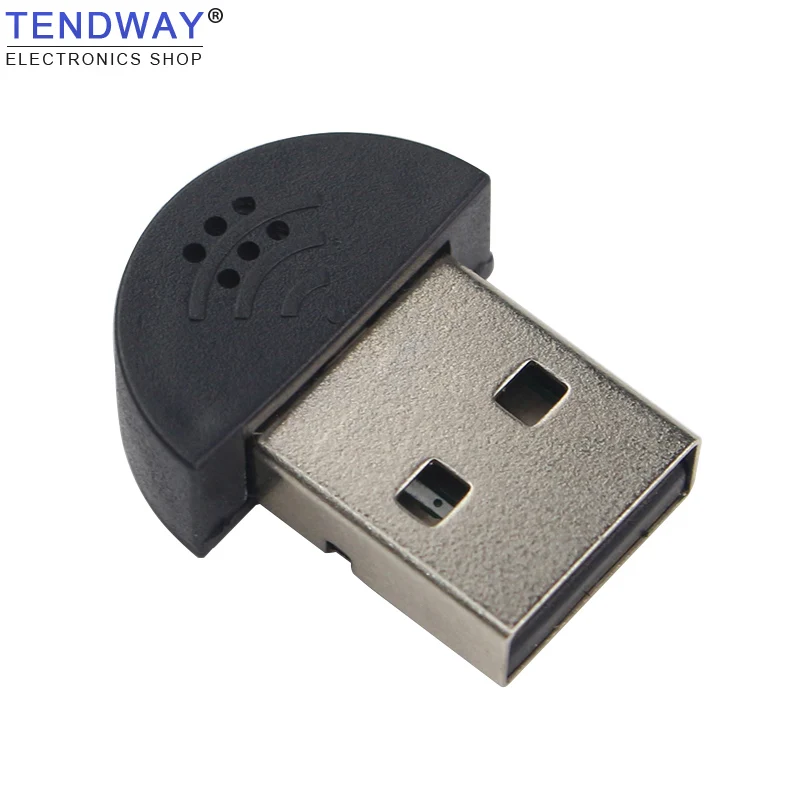 Tendway ультра мини USB 2.0 микрофон аудио адаптер маленький Driver Free для onlinr PC Тетрадь
