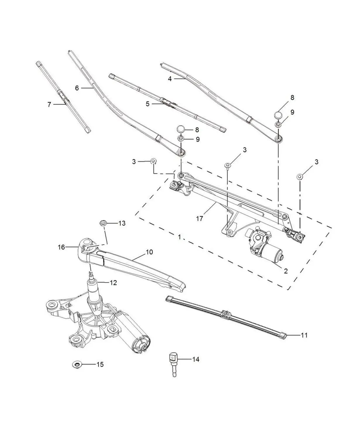 (1 партия/уп.) набор стеклоочистителей 16 &quot22&quot 23 ''для Chinease sаик ROEWE 350 MG3 MG5 GT