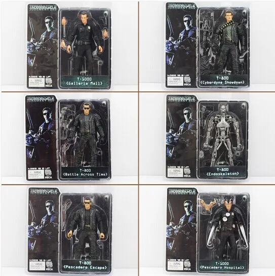 6 стилей NECA Терминатор ПВХ фигурка игрушки T 800 & 1000 PVC Моделя с хорошим спросом