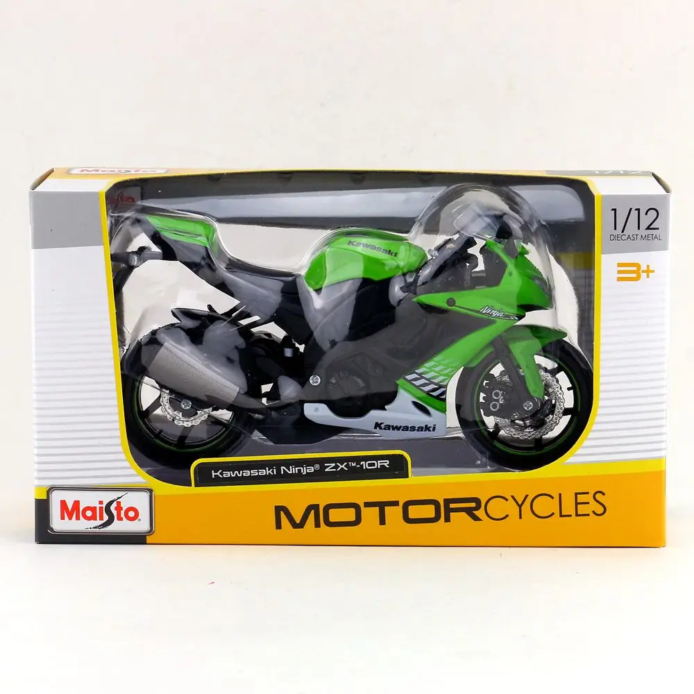 Игрушка Maisto литая модель автомобиля металлическая мотоцикла масштаб 1:12 KAWASAKI Ninja
