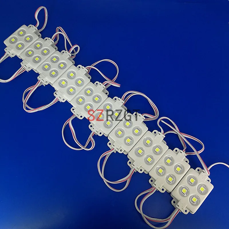 Литье под давлением водонепроницаемый белый 4 светодиода 5050 SMD модуль