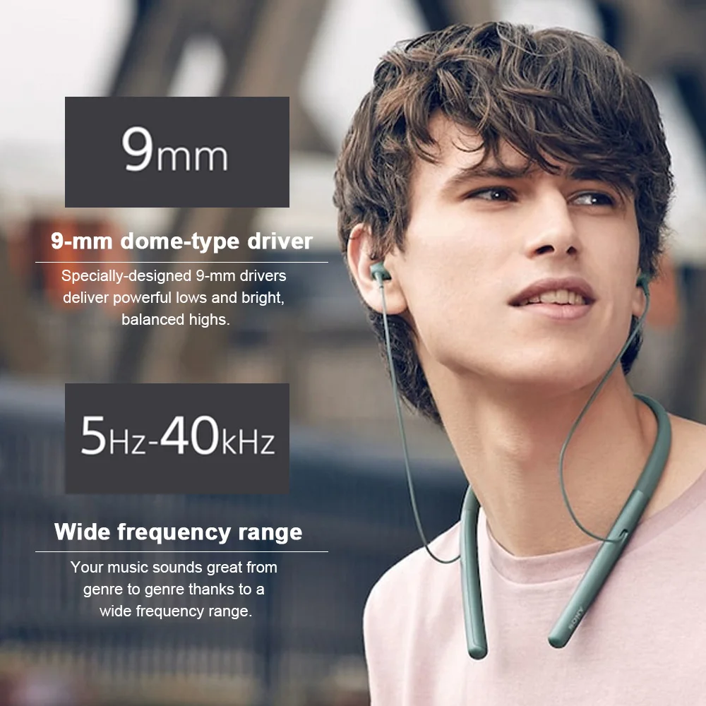 Беспроводные bluetooth-наушники SONY WI-H700 премиум класса, проводные магнитные наушники NFC aptX HD с шумоподавлением, наушники с микрофоном