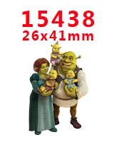 PR-15438 DIY принадлежности для рукоделия мультяшный персонаж плоский задний Плоские наклейки 30 шт. PR-15202-15438 - Цвет: PR-15438