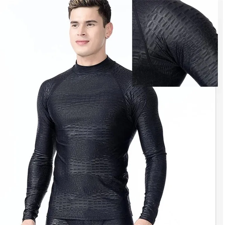 Мужской купальник Rashguard с длинным рукавом 3D-принтом | Спорт и развлечения