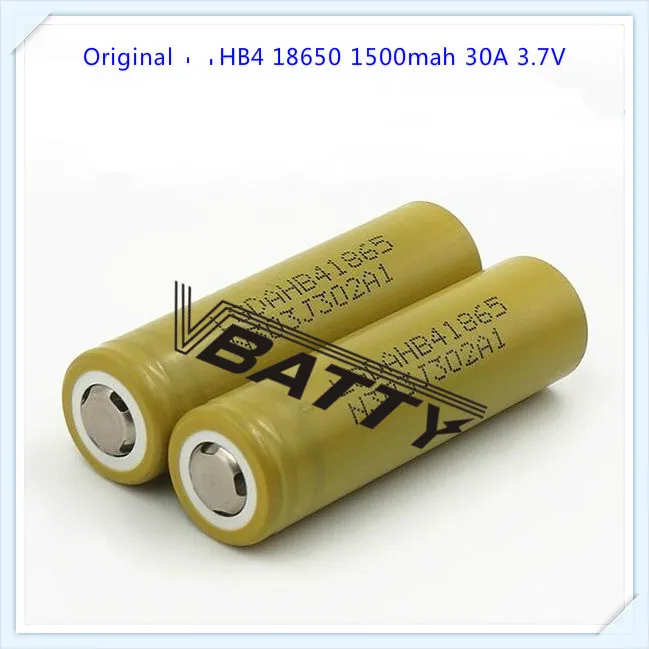 Подлинный оригинал для LG HB4 18650 1500mah 30A Li Ion high drain 3 7 v аккумулятор с плоским верхом (1