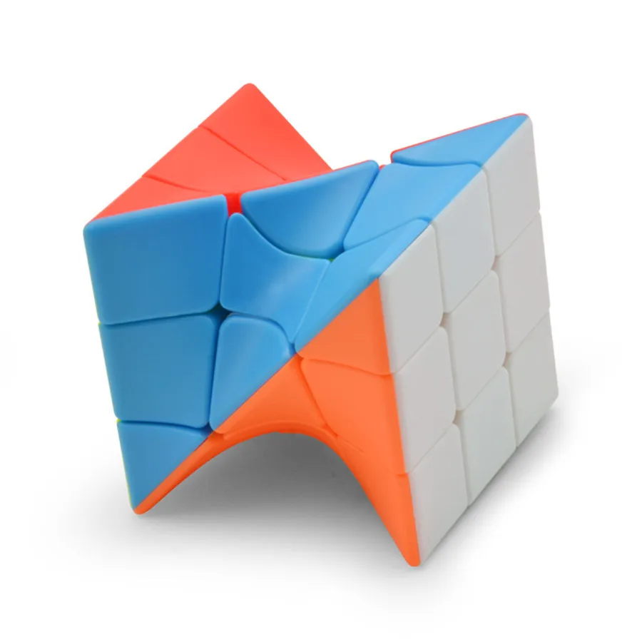 Искаженный неправильный 3x3x3 скоростной магический куб без наклеек Твист Головоломка Игрушка Головоломка 3D IQ игра ABS многоцветный подарок 3х3 странный